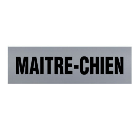 Bandeau d'identification rétro-réflechissant fond gris