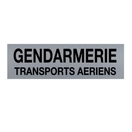 Bandeau d'identification rétro-réflechissant fond gris