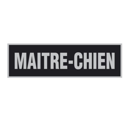 Bandeau d'identification rétro-réflechissant fond noir