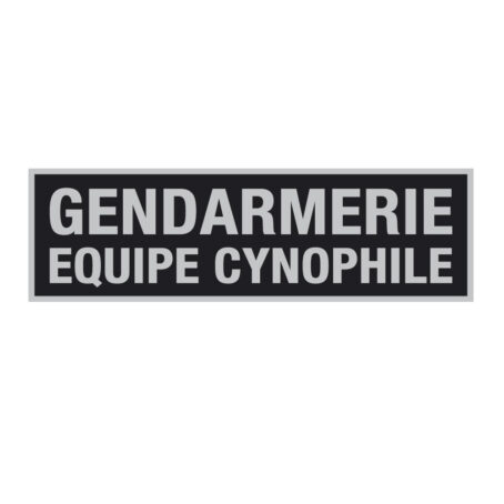 Bandeau d'identification rétro-réflechissant fond noir