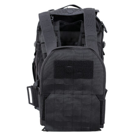 Sac à dos avec porte plaque extractible 1000D nylon noir – Image 4