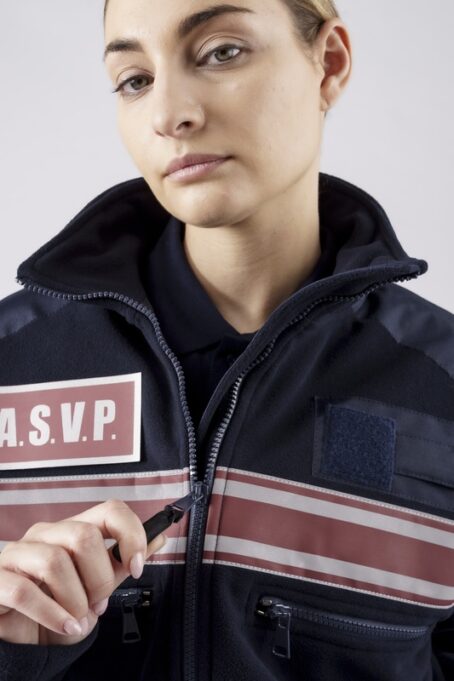 Blouson polaire "Suprême" membrané Bande bordeaux - ASVP – Image 4