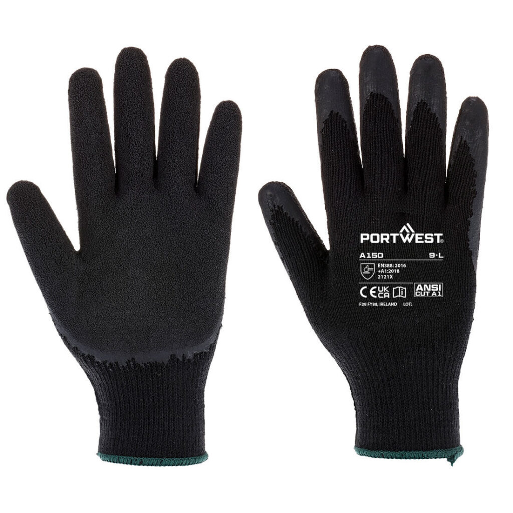 Gant tricoté enduit Latex Classique