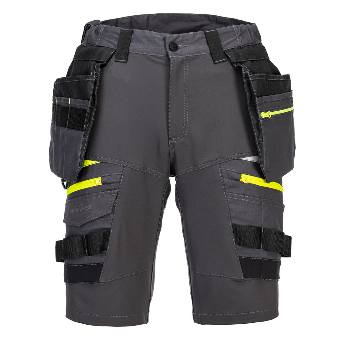 DX444MGR Bermuda de Travail DX4 avec Poches Holster Amovibles - Gris métal Bermuda de Travail DX4 avec Poches Holster Amovibles