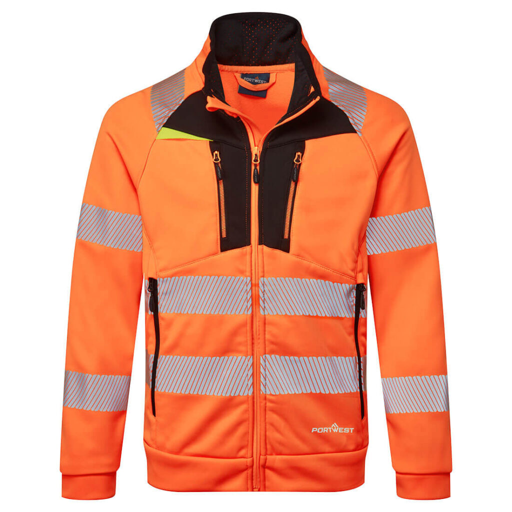 Sweat zippé à col cheminée DX4 Hi-Vis
