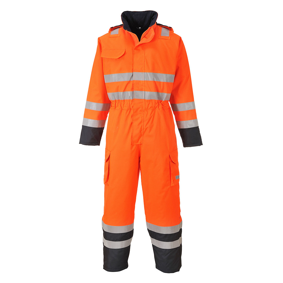 S775ONR Combinaison de pluie Hi-Vis Bizflame Orange/Marine 1