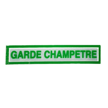 Bande patronymique plastifiée Garde Champêtre