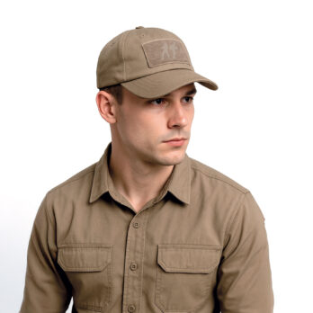 Casquette opex 100% polyester softshell velcro frontal