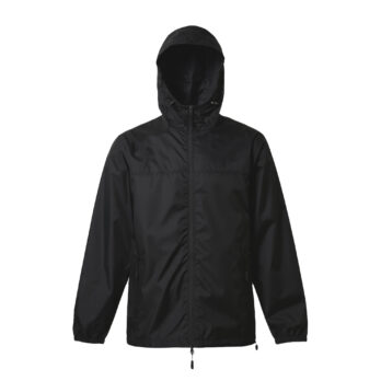 Veste coupe-vent imperméable et respirante Ripstop - noire