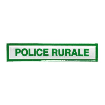 Bande patronymique plastifiée Police Rurale