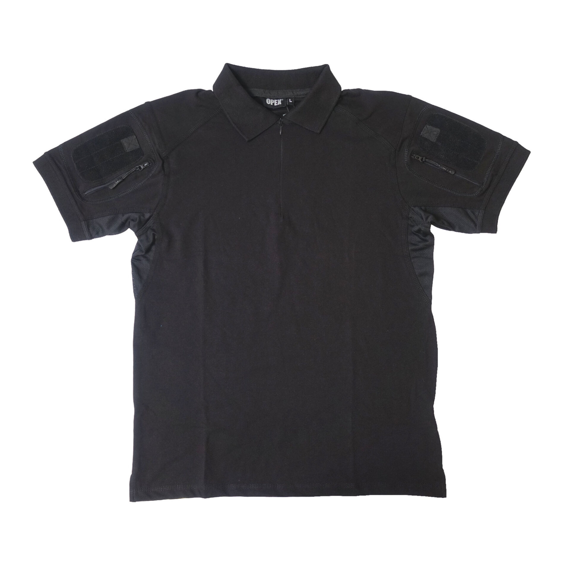 polo col zippe 50 coton 45 polyester 5 spandex 210 220 gsm 1 Polo col zippé spandex 210G Polo col zippé spandex 210G – Image 5
