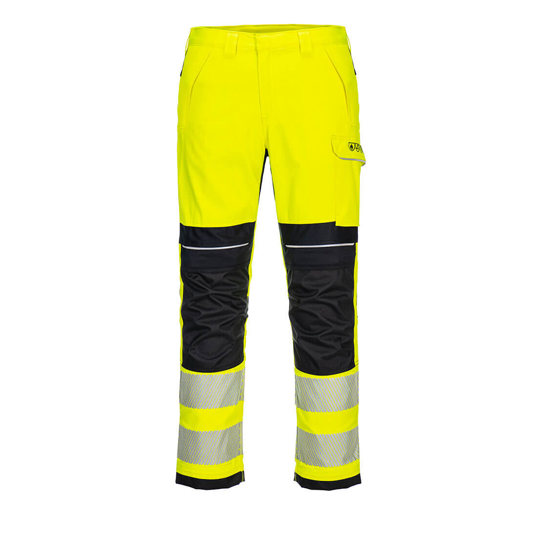 FR406YBR Pantalon de travail PW3 Modaflame HV Jaune/Noir Pantalon de travail PW3 Modaflame HV