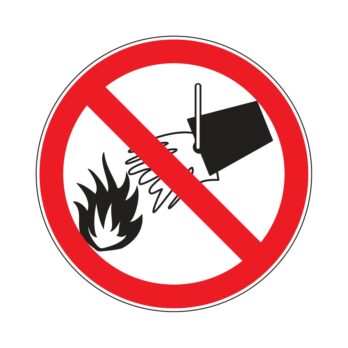 Interdiction seau d'eau