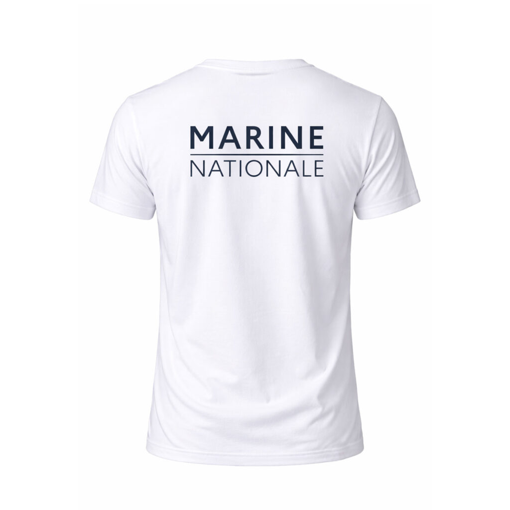 T-shirt Marine Nationale manches courtes