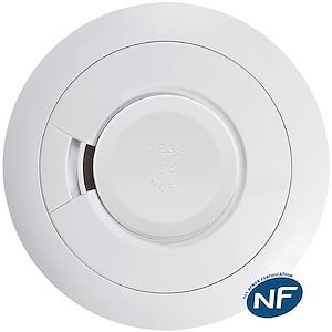 DAAF alimenté par Pile remplaçable 5 ans. Certifié EN14604 et NF292.