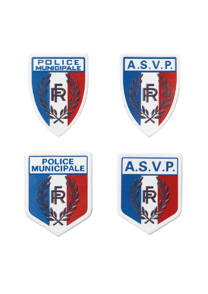 Écusson plastique RF monté sur velcro - Plusieurs motifs disponibles