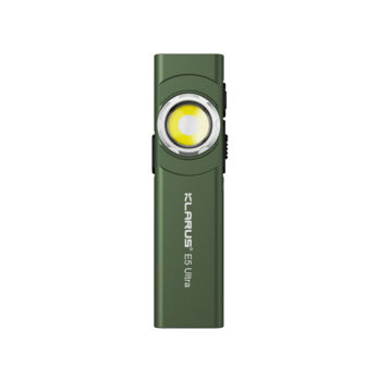 Lampe rechargeable à double source de lumière E5 ULTRA - 800 lumens - vert olive