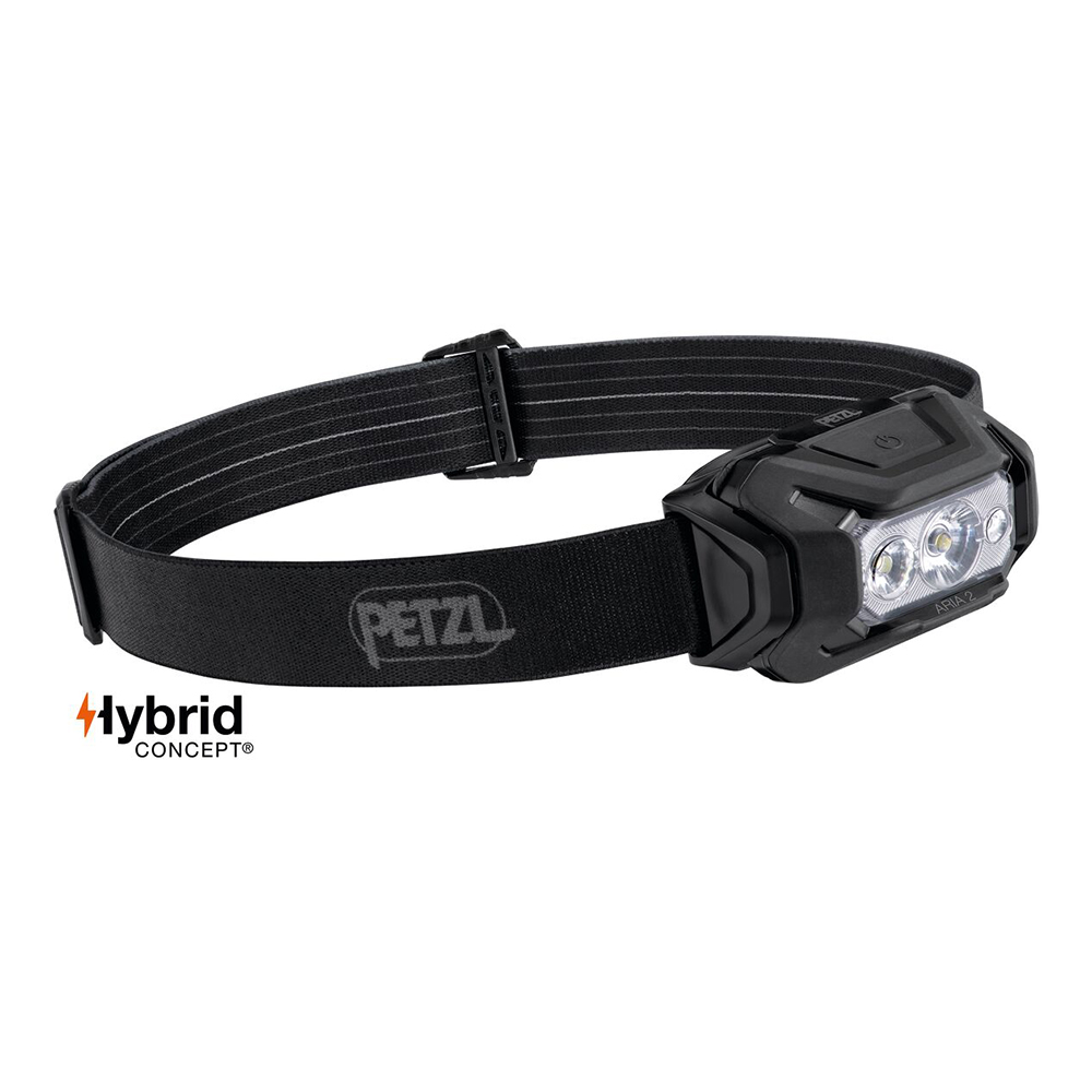 Lampe frontale Hybrid Aria 2 RGB noir - éclairage blanc