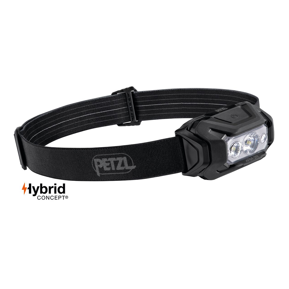 Lampe frontale rechargeable Aria 2R RGB noir - éclairage blanc
