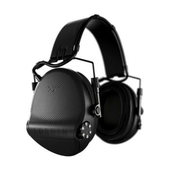 Casque anti-bruit Suprême X2 noir avec serre-tête cuir noir et anneaux d'hygiène en gel