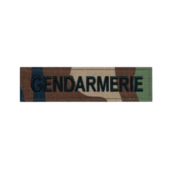 Bande Gendarmerie Brodée fond Camouflage