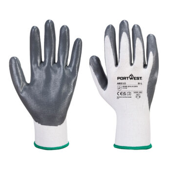 Grip 13 Nitrile Glove  (PK12) Blanc/Gris
