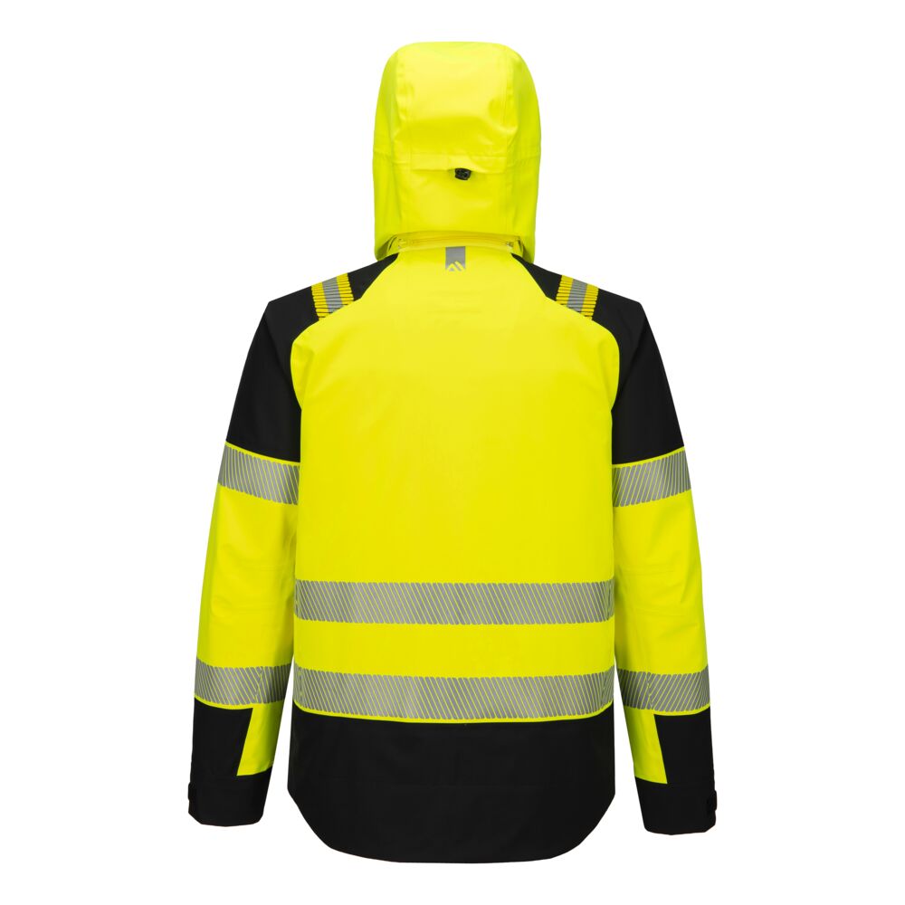 T166YBR R Veste de pluie HV PW3 (3L) Jaune/Noir Veste de pluie HV PW3 (3L) Jaune/Noir – Image 2