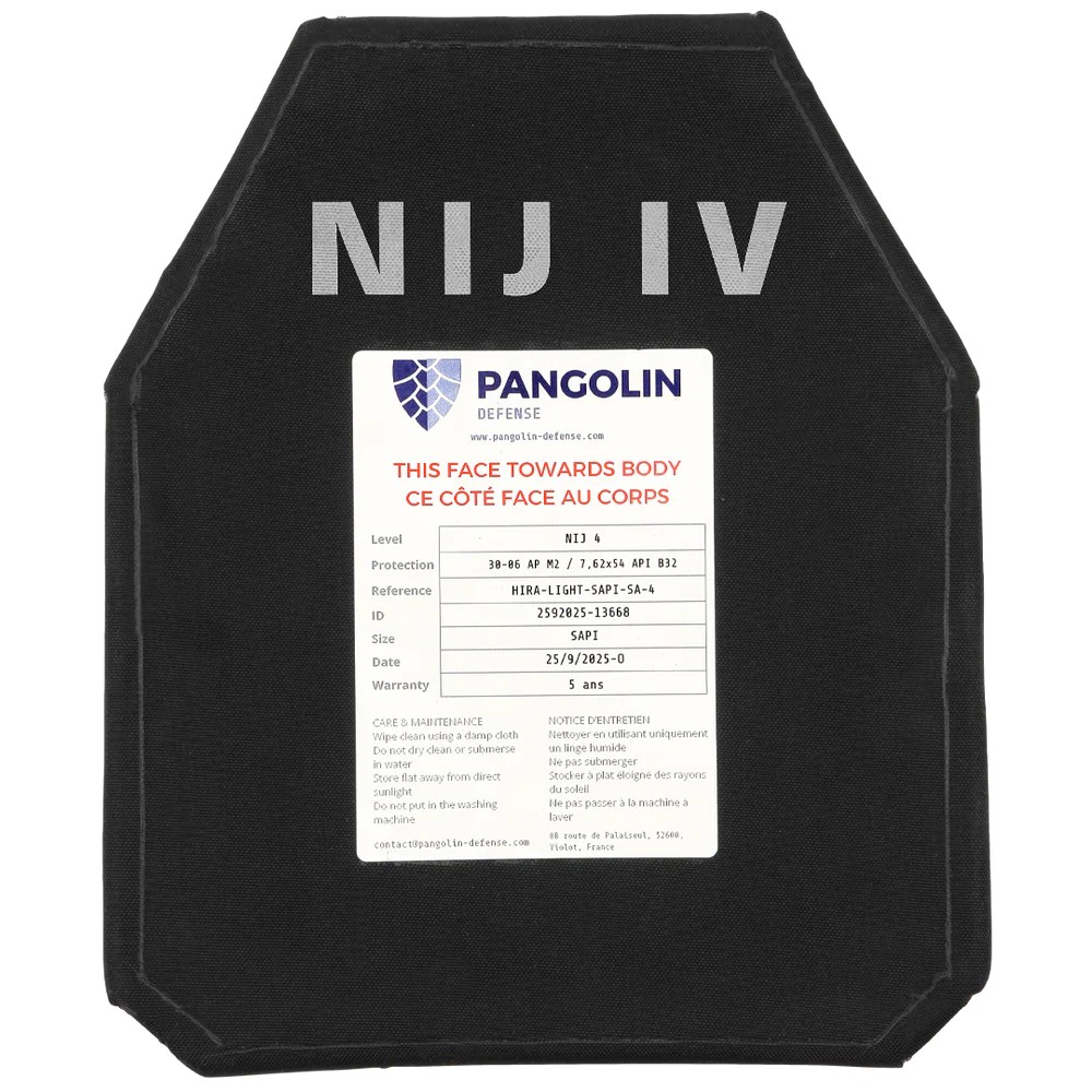 Plaque Balistique Rigide NIJ 4 / VPAM 10