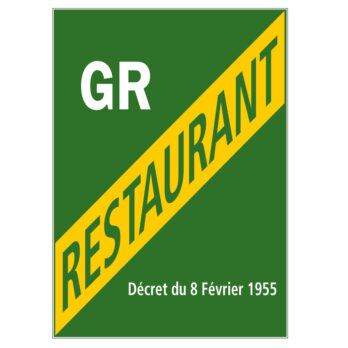 Panneau LICENCE GRAND RESTAURANT
