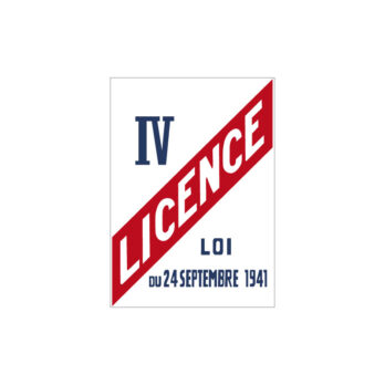 Panneau LICENCE IV