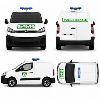 Kit sérigraphie magnétique Police Rurale – VL ou PU