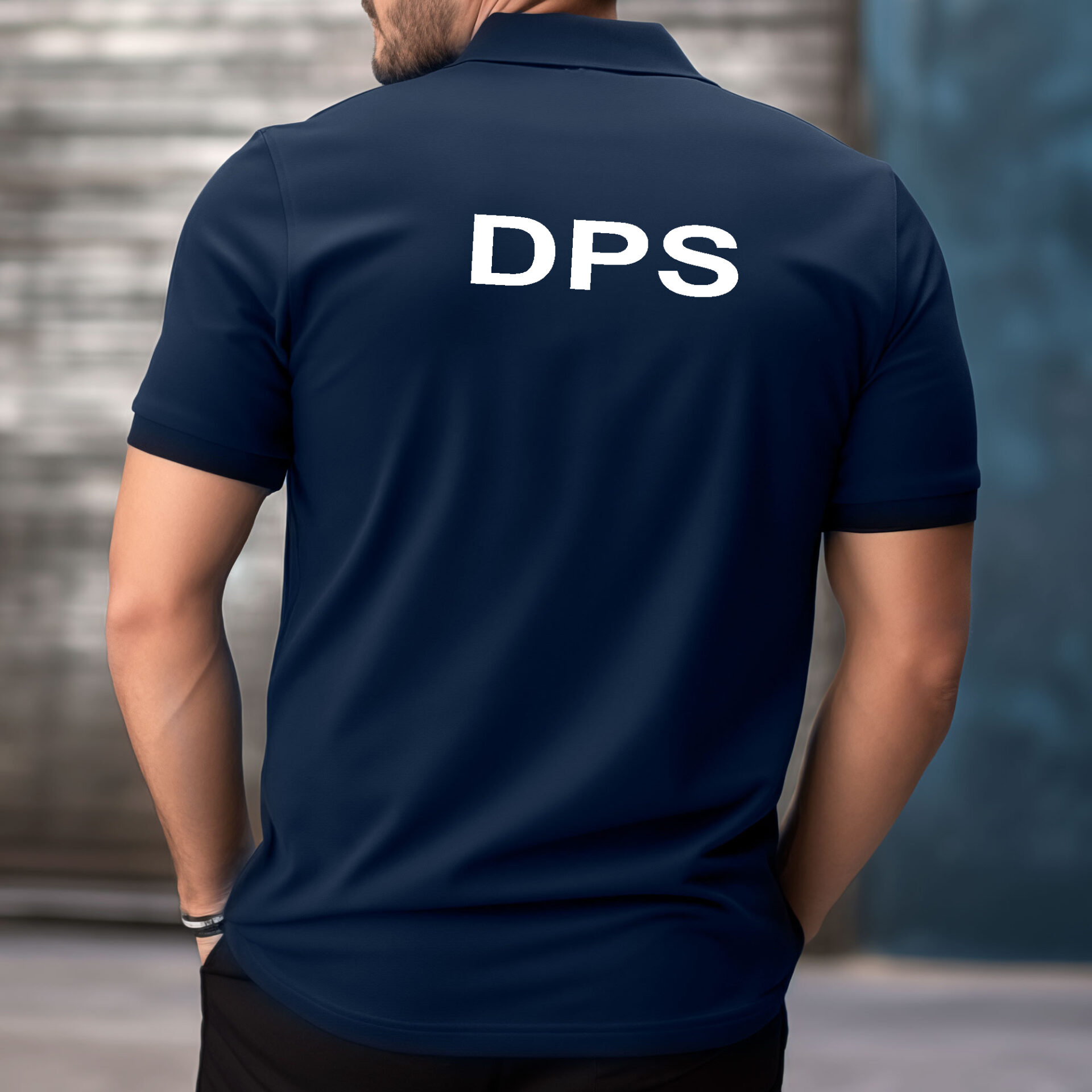 Polo Marine DPS Dos Polo coton uni manches courtes - DPS Polo coton uni manches courtes - DPS – Image 3